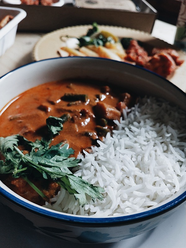 nourriture de riz rajma de Delhi