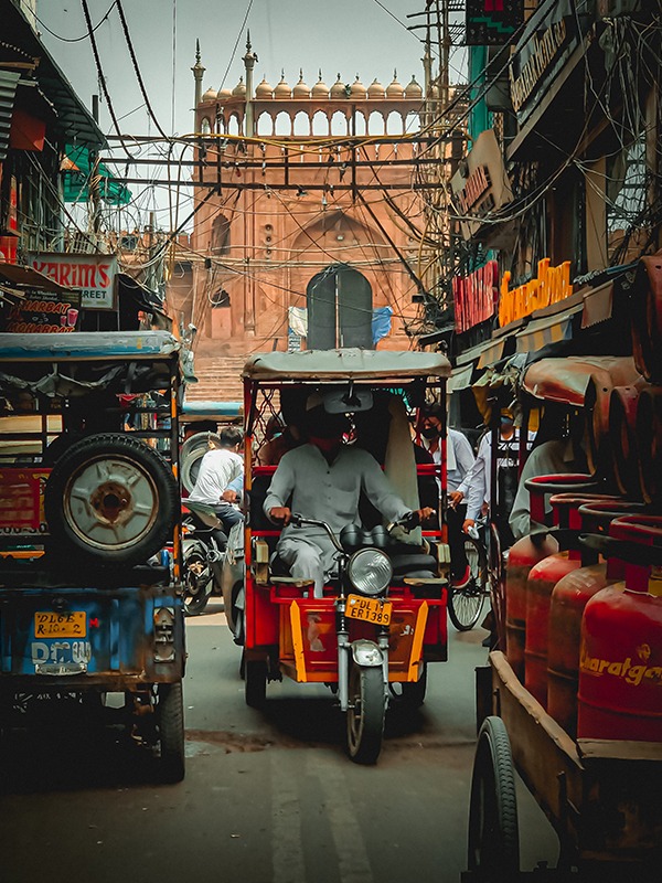 vue sur le vieux Delhi
